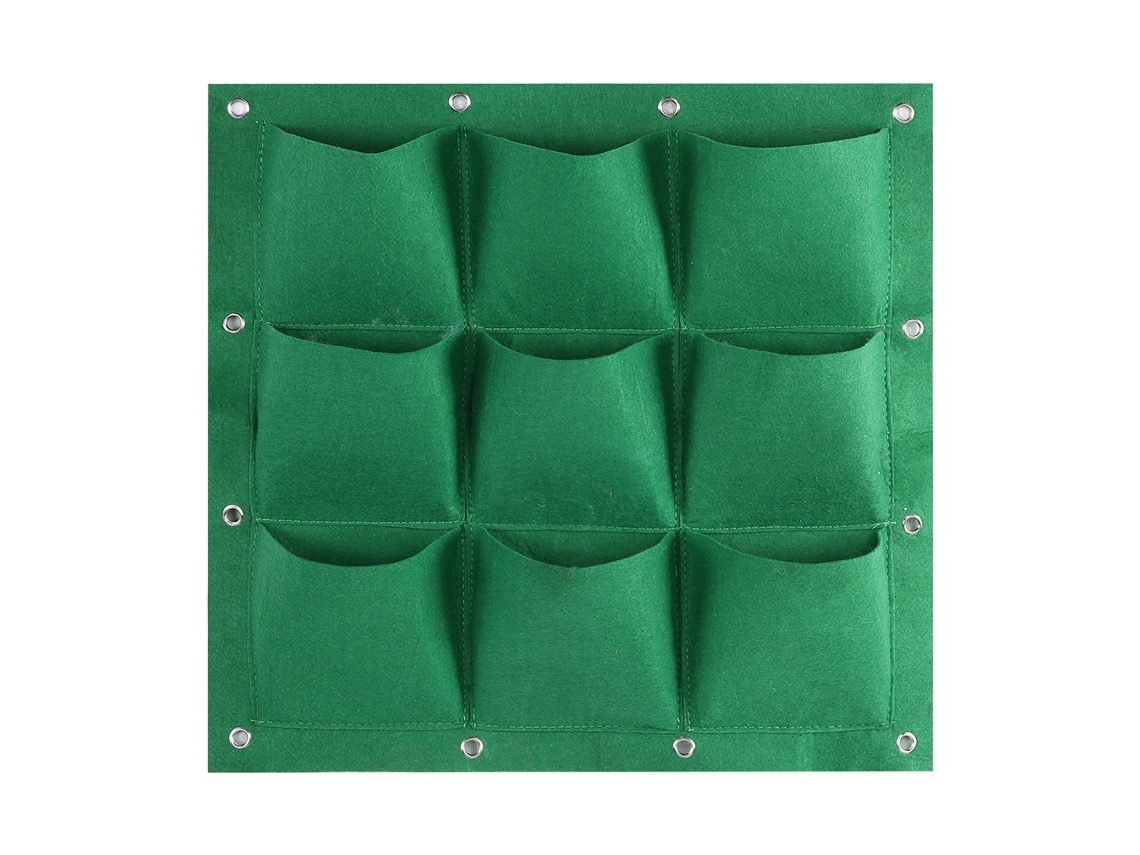 Bolsas De Cultivo Vertical Con 9 Bolsillos Para Plantas Colgantes De Jardín Vertical, Hierbas, Flores Y Verduras.