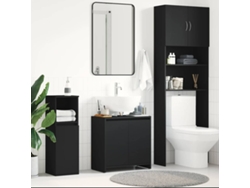 Mueble de baño Vidaxl negro 60x33x61 cm madera de ingeniería Jortmrd