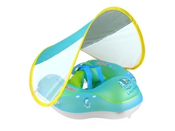 Flotador inflable para bebé con paraguas, asiento de piscina con anillo de natación infantil para bebés de 6 a 36 meses L CUICH
