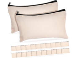 Besportble Stobaza De Neceser De Lona. Y Abrir Y Cerrar 21x13 Cm 21,00 X 13,00 X 0,05 Cm Pulgadas -color: E...