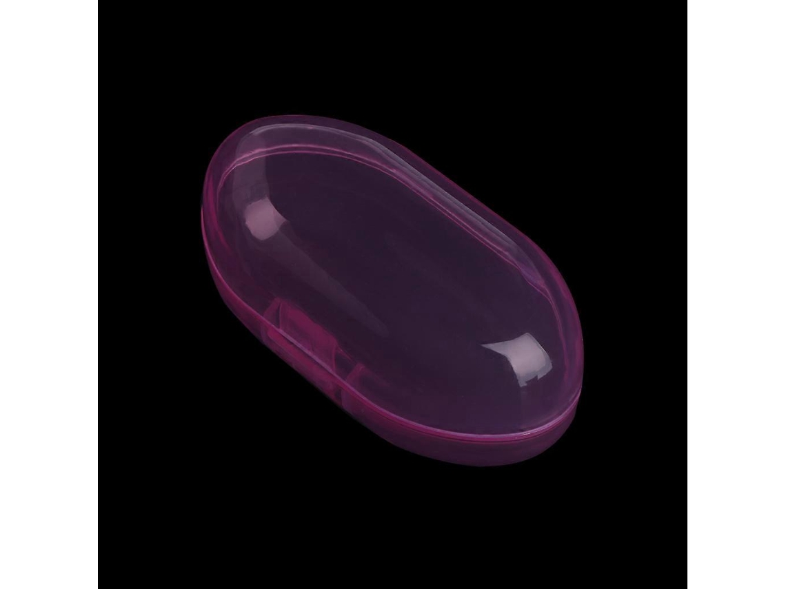 Caja de PP para guardar cepillos de dientes de dedo para bebé, estuche portátil unisex para el cuidado del bebé, color blanco Rosewell