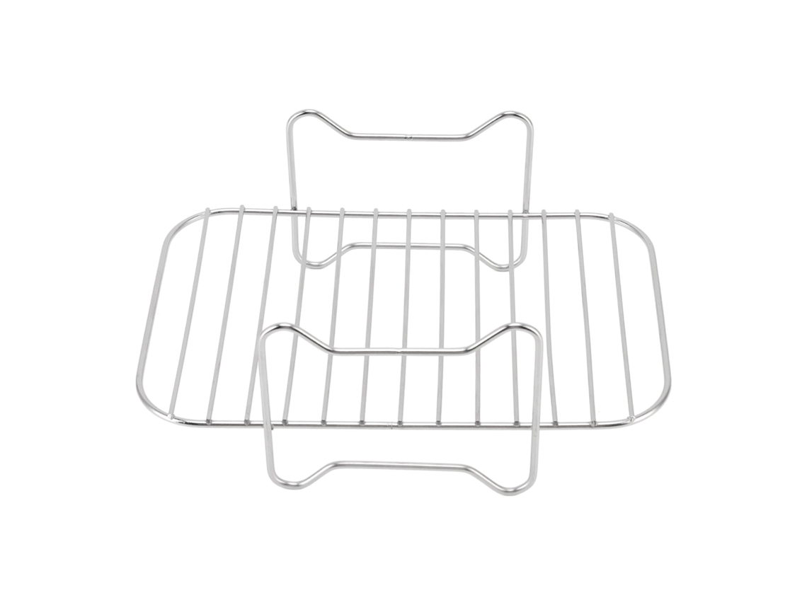 Suporte Da Grelha De Aço Inoxidável (2 Peças) - Apto Para Frigideiras A Ar, Fornos E Grelhas, Durável, Versátil
