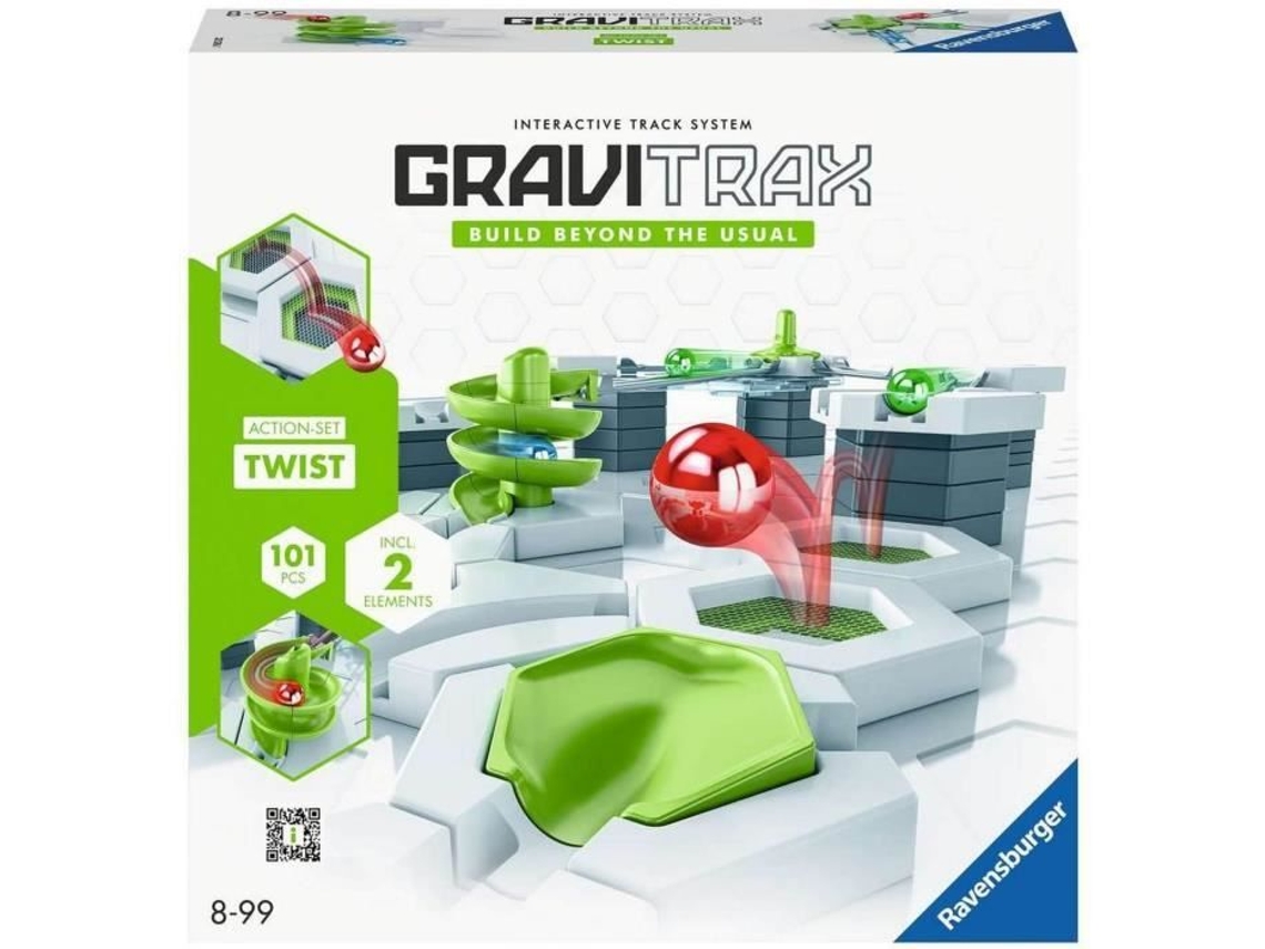Gravitrax Starter Set Twist 101 piezas, carrera de canicas, juego de construcción creativo, 8 años en adelante, 22576, Ravensburger