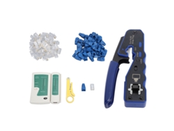 Kit De Herramientas De Crimpado Para Probador Y Pelacables De Cables De Red Ethernet Rj45.