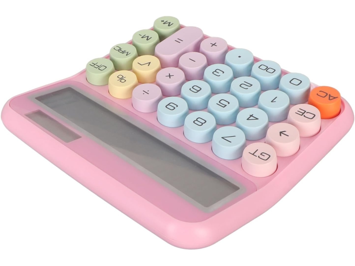 Calculadora Dx 8866, retro, colorida, con pantalla LCD de 12 dígitos. Nueva. Nueva. Nueva.