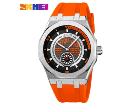Reloj Mecánico De Cuarzo Para Hombres De Negocios,Reloj Luminoso Impermeable Para Hombres-naranja LUUCOZK