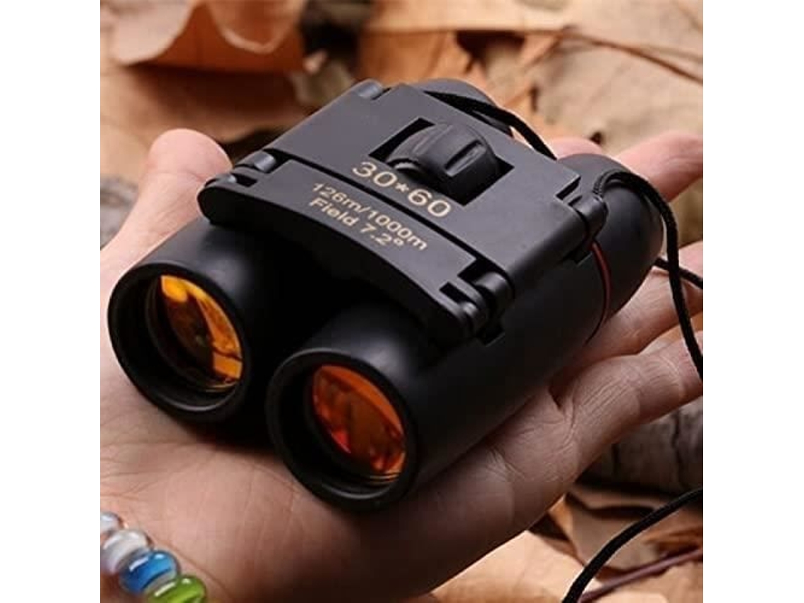 Telescopio Binocular óptico plegable telescopio binoculares 30X60 día y noche Camping viaje rango de visión 126M 1000M Tel