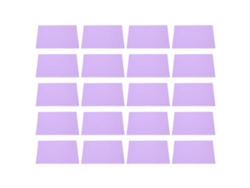 20 Cubiertas De Encuadernación De Pp Mate, Impermeables Y Extraíbles Para Documentos, Color Morado Taro.