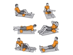 Rolo De Espuma Eva Para Yoga Pilates Musculação 45cm Massagem Relaxamento Fitness