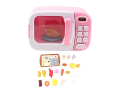 2026-juego De Cocina De Simulación Con Microondas Electrónico, Luz Y Sonido, Juguete De Cocina Con Utensilios Y Comida Para Niñas