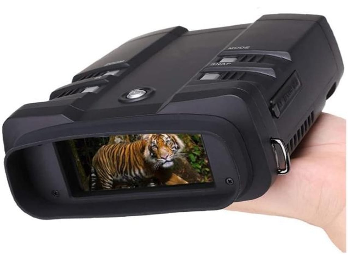 Óculos De Visão Noturna Digital Infravermelho De Tela Grande Ir Dispositivo De Visão Noturna Binóculos Com 64g Preto Saisiyiky