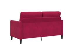 Sofá Con Almacenamiento Rojo Vino 152 X 78 X 87 Cm Poliéster