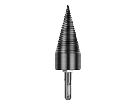 Broca divisora de madera, broca divisora de troncos para leña, destornillador cónico de tornillo de alta resistencia, 42mm con vástago hexagonal ex...