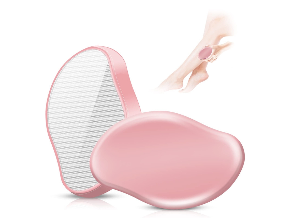 Lima de nanovidrio para pies, 2 en 1, fregador de pies húmedos y secos, rápido, utilizado para el cuidado de los pies en el hogar, rosa ENZONS