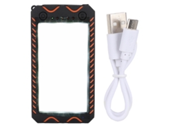 Batería Externa Solar De 10000 Mah Con Linterna Led, Brújula Y Doble Salida Usb - Portátil