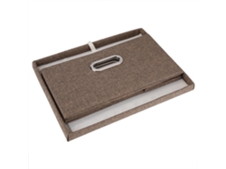 Cesta Plegable De Almacenamiento Textil Con Tapa Para Juguetes, Ropa Y Toallas - Gris