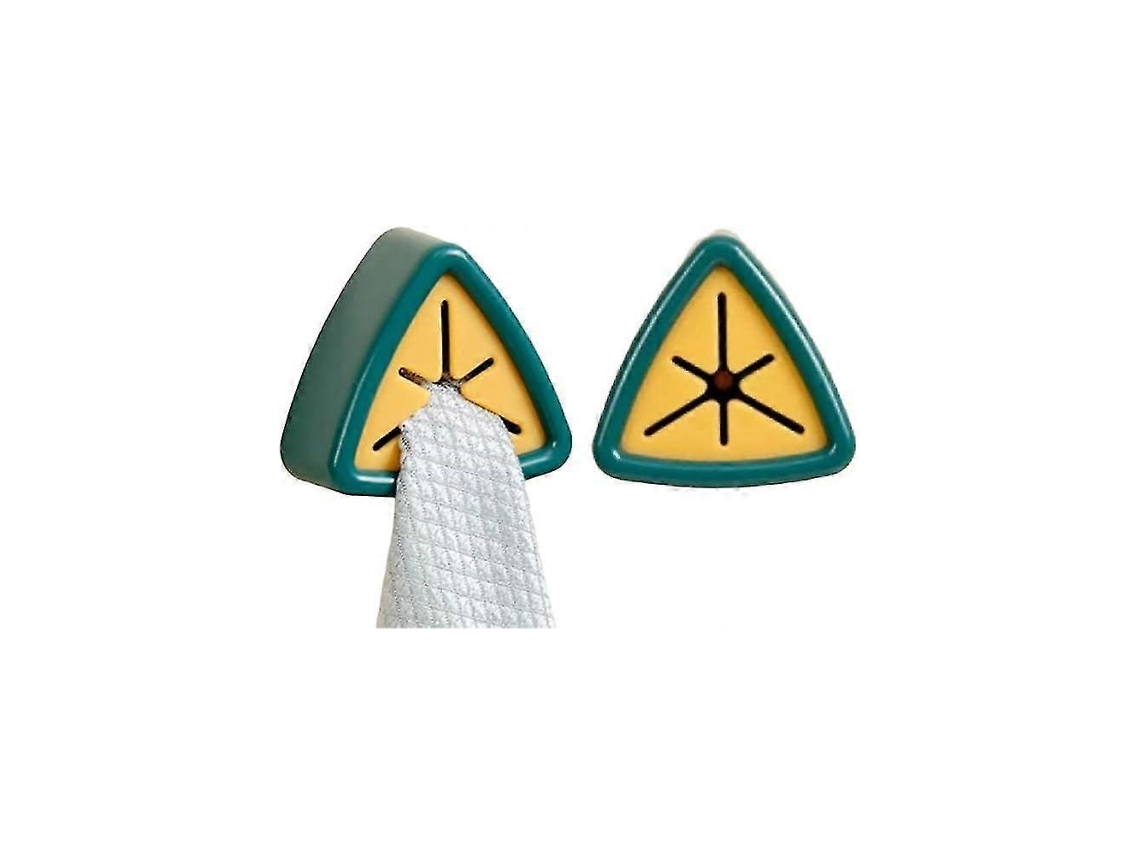 Sujetador de toalla con cinta adhesiva. Para paño de cocina. Soporte creativo sin taladros.