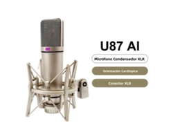 Micrófono de condensador cardioide XLR profesional con cable. Mdug