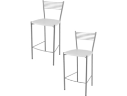 Conjunto de 2 Bancos T M C S Elegance SGMA101BI (Branco - 93x42x43 cm - Aço)
