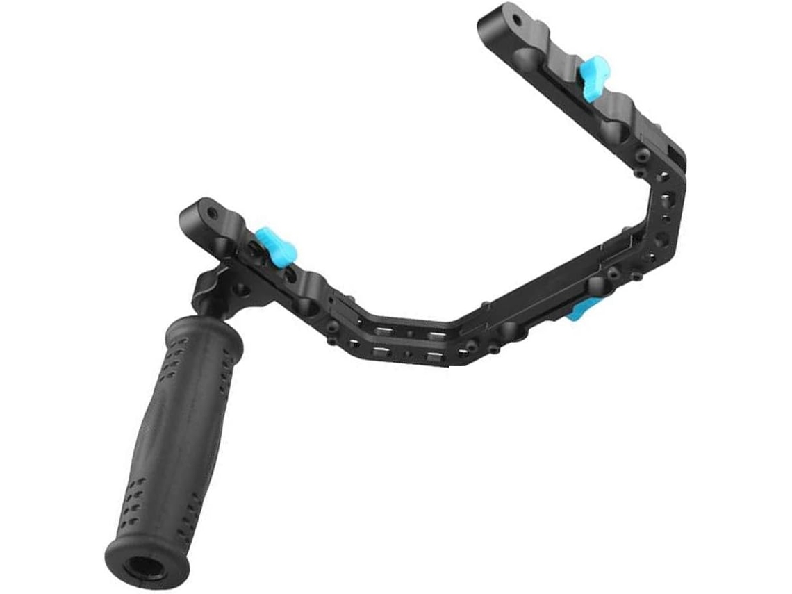 Fotga Professional Black Follow Focus Support Cage Rig Handle For 15" Dslr Rig