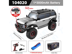 Coche RC 1/10 Profesional 4x4 Todoterreno 2.4G con Luz, Escalada Eléctrica Grande Aeuzwr