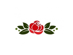 Plantilla 16x5cm Rosas 2 300061519 Acrilex