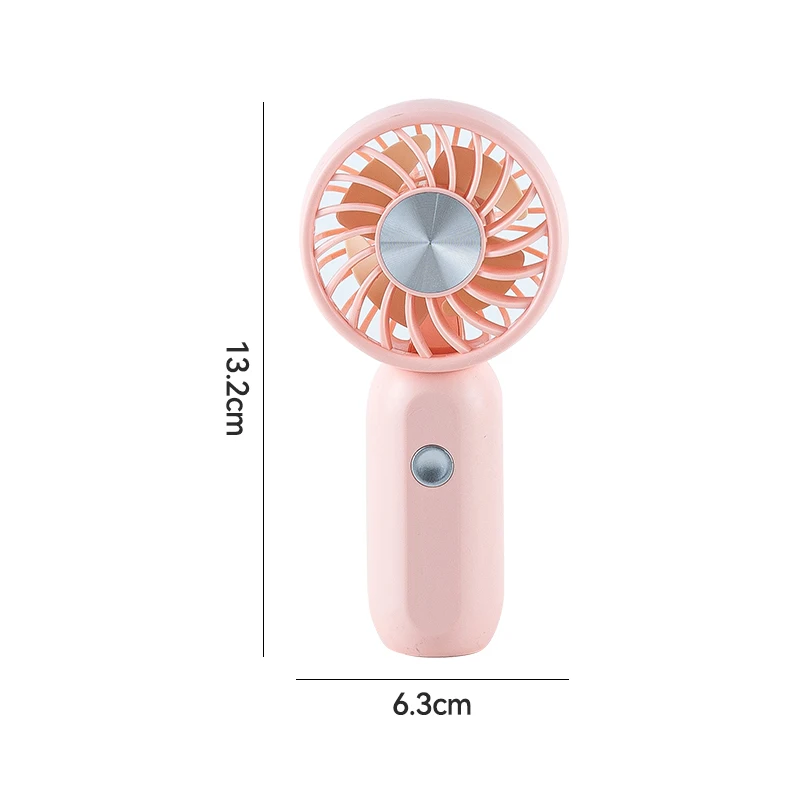 Mini Ventilador Portátil De Mano (rosa), De Alta Velocidad Y Bajo Nivel De Ruido, Recargable, Ventilador Eléctrico Silencioso.