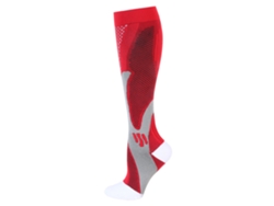 Calcetines De Compresión Deportiva - Running Y Viaje - Hombre - Talla Xxl (45+) - Rojo