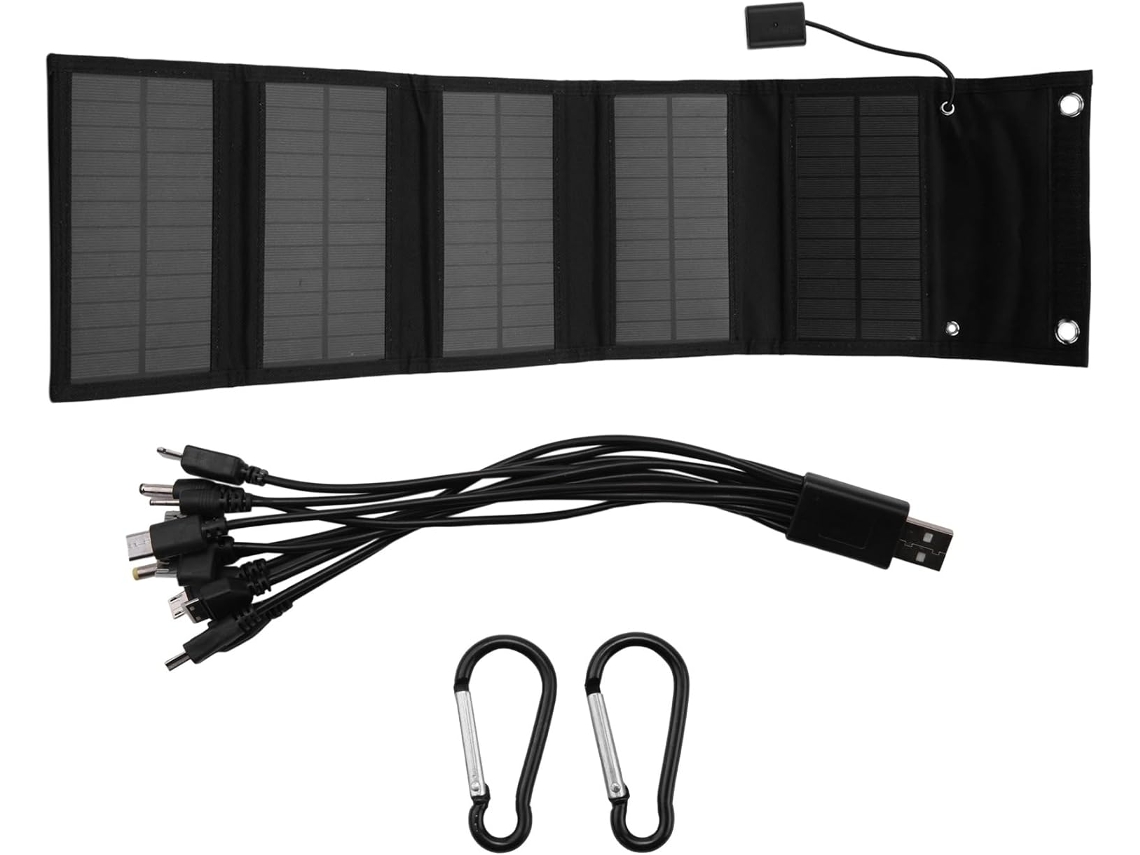 Panel Solar Usb Plegable De 12 W, Portátil E Impermeable.