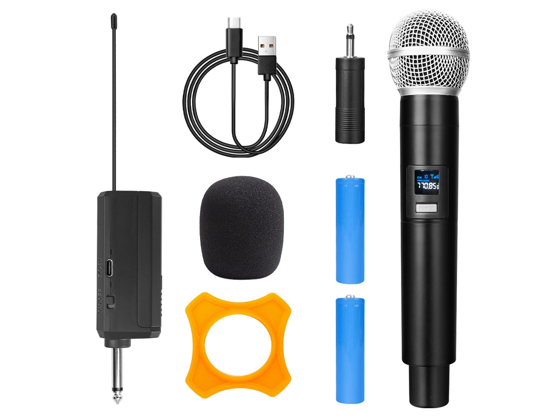 Micrófono inalámbrico portátil Yuysan, 1 a 1 (UHF)