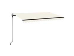 Maison Exclusive - Toldo Retráctil Manual Crema 450x300 Cm