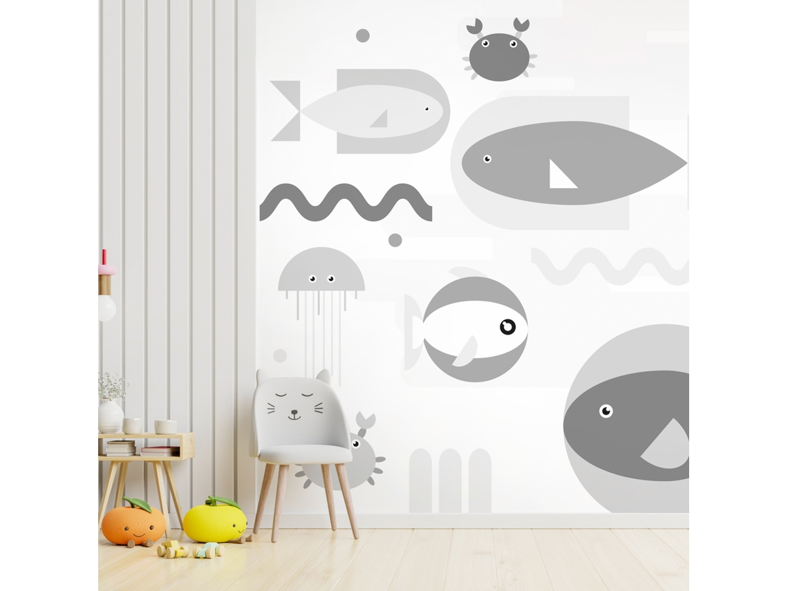 Papel de Pared ARTGEIST Geometric Fish - Third Variant (245x175)