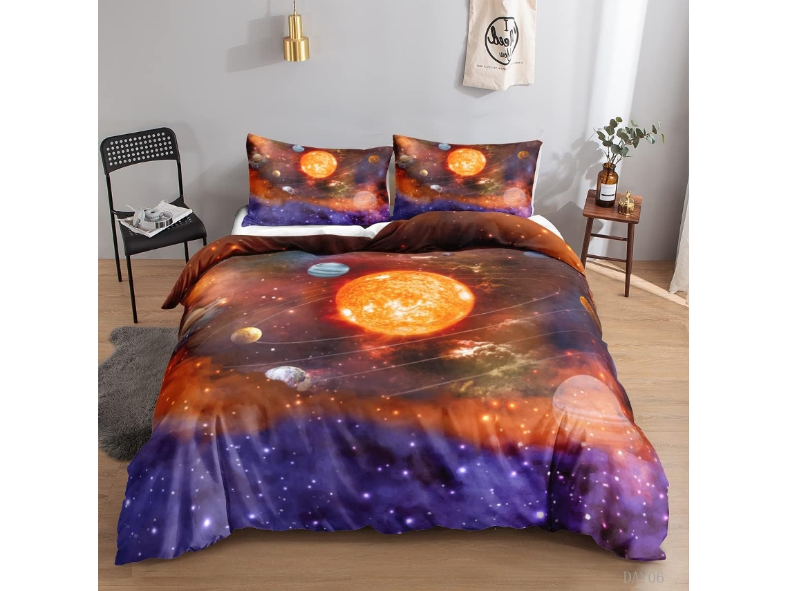 Juego Ropa Cama Blue Funda Nórdica Almohada Juego 220 X 240 Cm 140x200 50x75 200x200 220x240