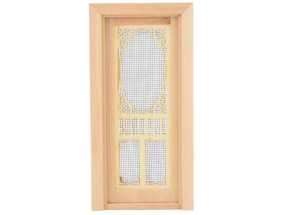 Puerta De Madera Hueca En Miniatura Para Casa De Muñecas A Escala 1:12 - Accesorio Para Bricolaje