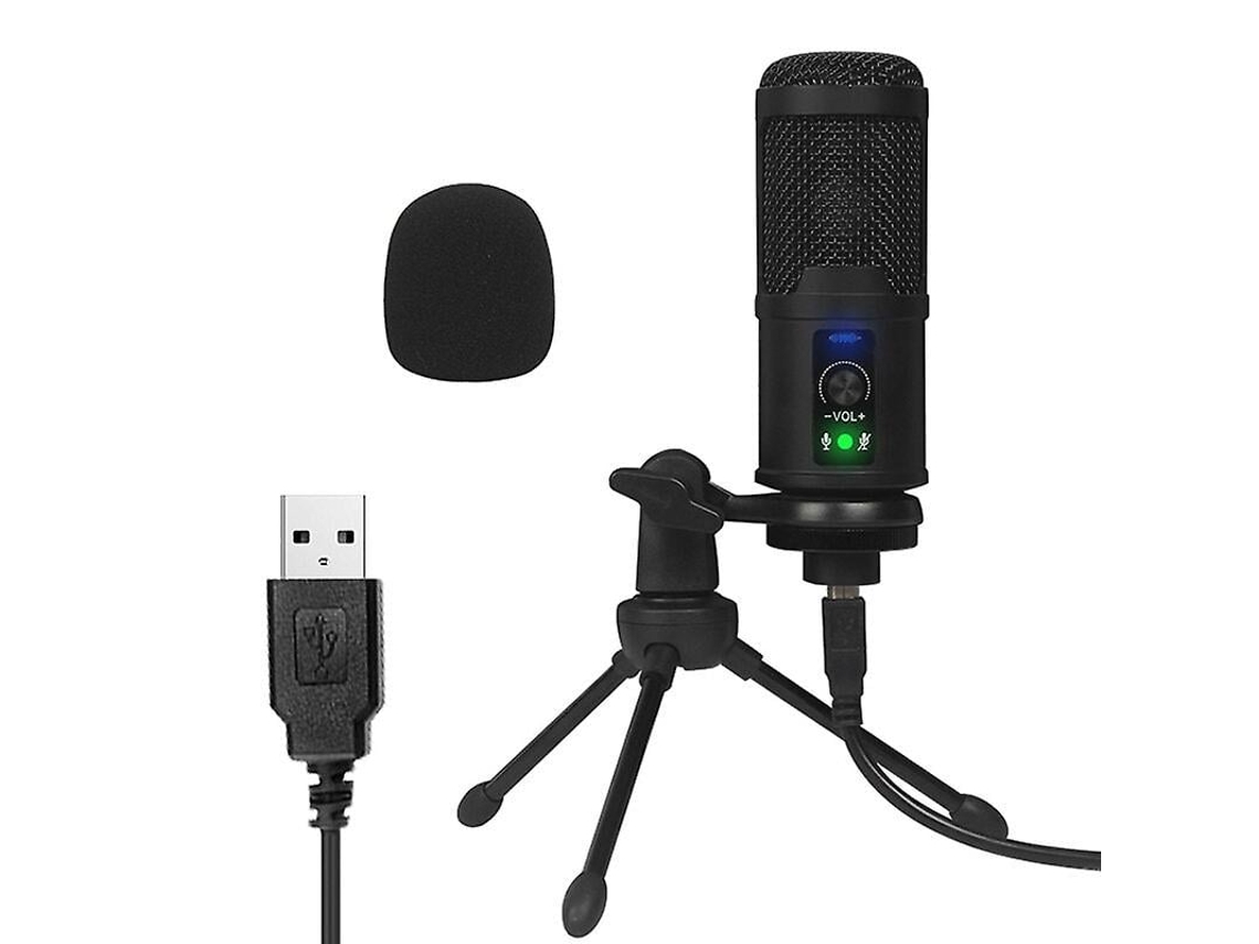 Micrófono USB profesional de estudio, karaoke, canto, portátil, grabación, condensador para PC, juegos de computadora, streaming, Chaberlu
