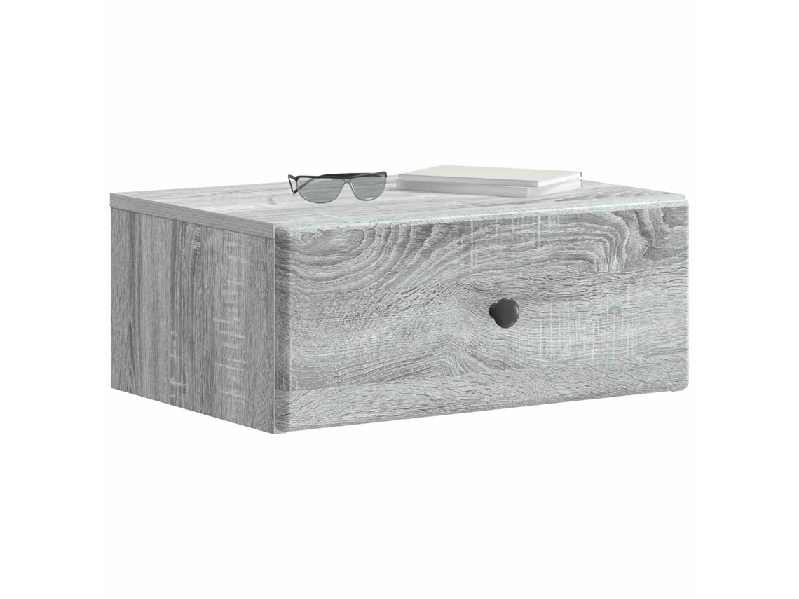 Maison Exclusive - Mesita De Noche De Pared 2 Pcs Gris Sonoma 49 X 34,5 X 20 Cm