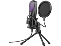 Micrófono De Condensador Usb De Escritorio Para Transmisión En Vivo, Rgb, Karaoke Y Videoconferencias.