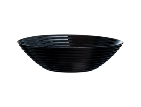 Plato multiusos hondo harena negro 20cm