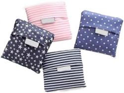 Juego de 4 bolsas de compra reutilizables y plegables, bolsas plegables ecológicas, bolsas de compra para viajes, picnics y actividades.