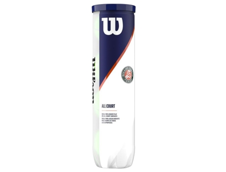 WILSON Roland Garros All Court 4 Pack Tennis Ball WRT116400, unisexo, pelotas de tenis (amarillo - One size EU)