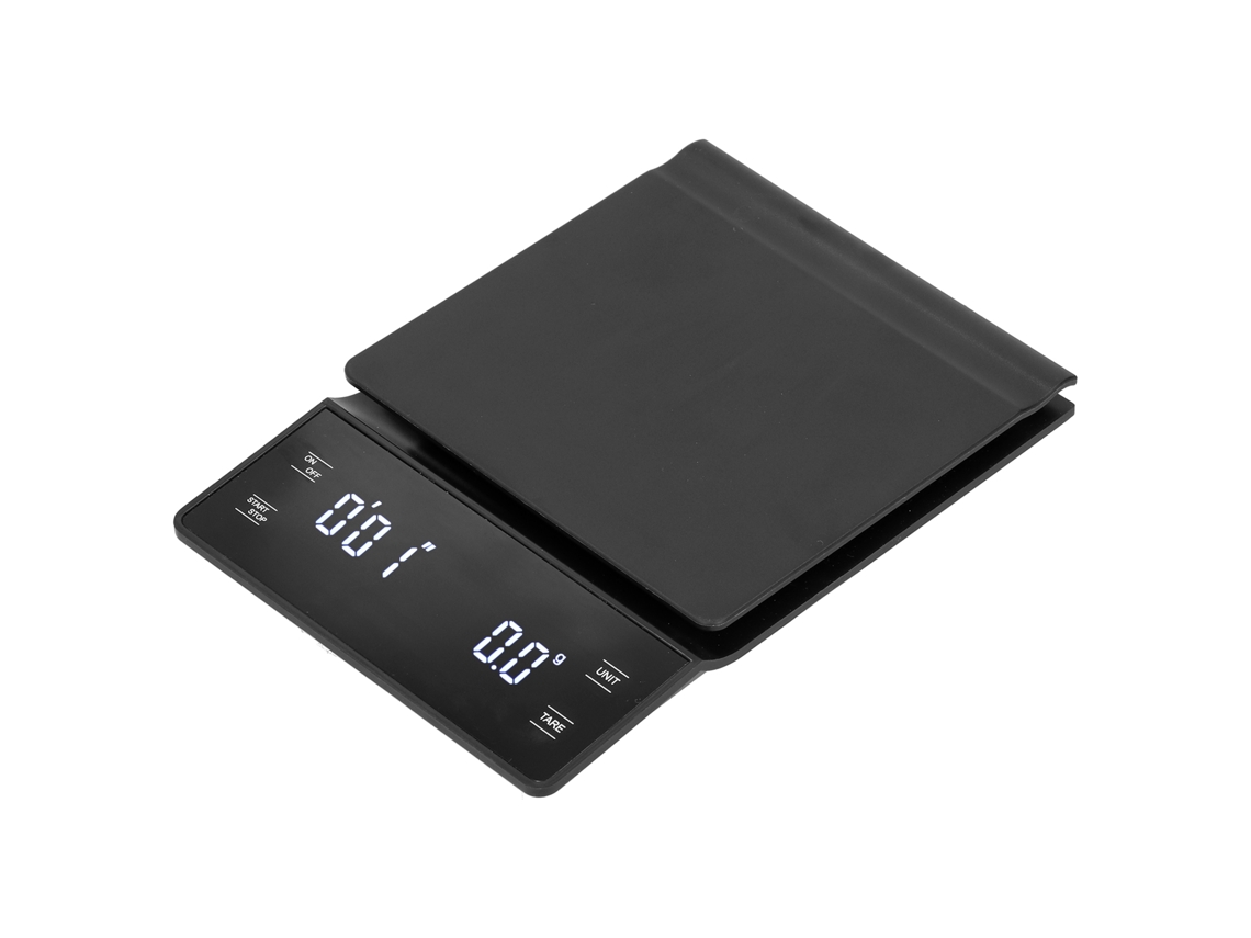 Báscula de cocina digital con temporizador preciso, pantalla LED y capacidad de 3000 g.