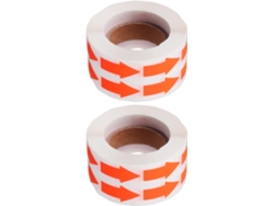 Paquete De 2 Rollos De Pegatinas Fluorescentes Con Forma De Flecha, De Papel, Adhesivas Y Removibles.