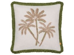 Cuscino Ricamato Furn. Palme Beige