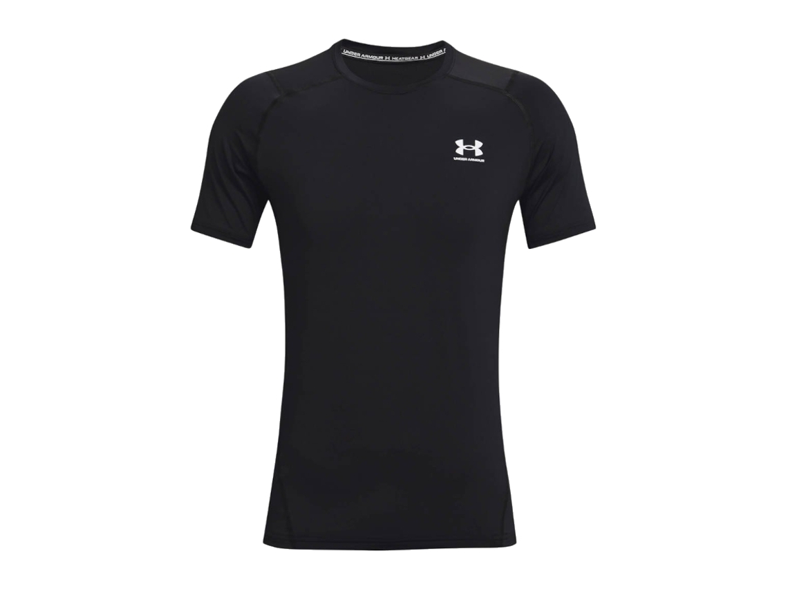 Camiseta UNDER ARMOUR Hombre (Poliéster - Negro - XL)