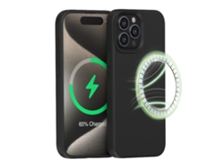 (negro (magnético), Iphone 14 Pro) Funda Para Iphone, Silicona Líquida, Magnética.
