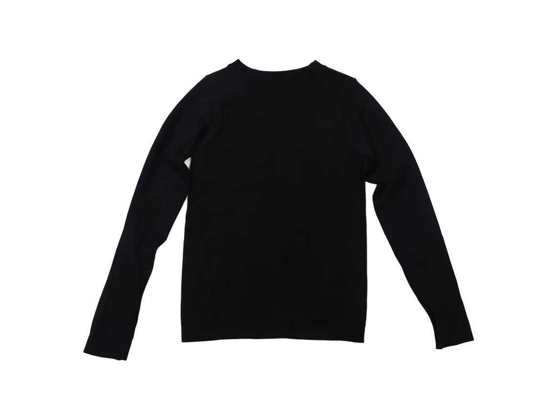 Omni-camiseta De Manga Larga Para Mujer Secado Rápido Cuello Redondo Elástica Slim Fit Para Gimnasio Yoga Correr Senderismo Negro S