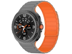 Pulsera magnética de silicona con tres cuentas para Samsung Galaxy Watch8 / Watch8 Classic