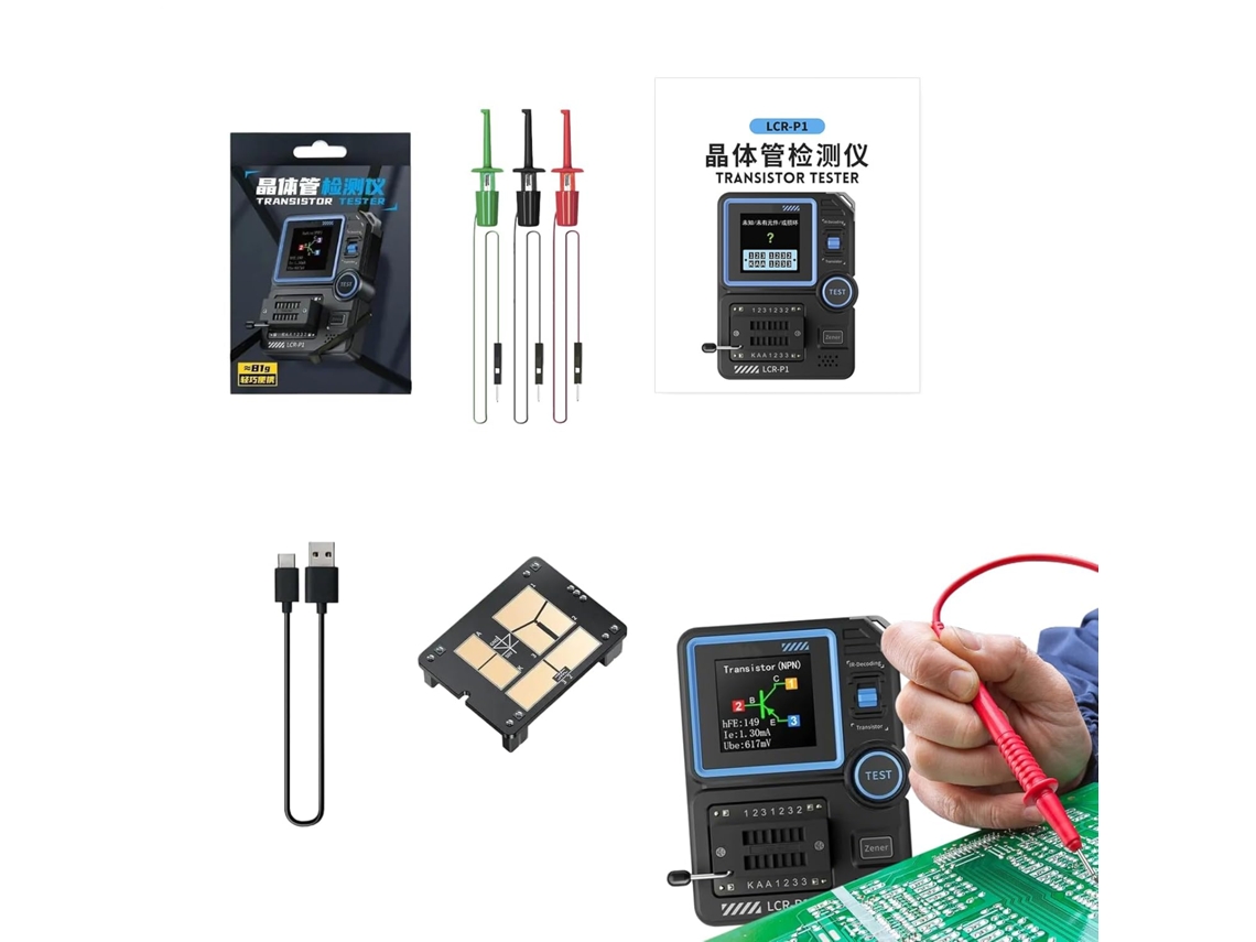 Osciloscopios De Laboratorio Para Probar Transistores Y Condensadores, Probador Automático Para Transistores