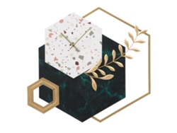 Reloj De Pared Hexagonal Cm 
62x4,5x62 Unico / Multicolor