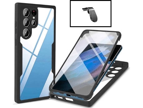 Kit Carcasa Anti-Crash Samsung Galaxy S22 Ultra 5G PHONECARE Negro